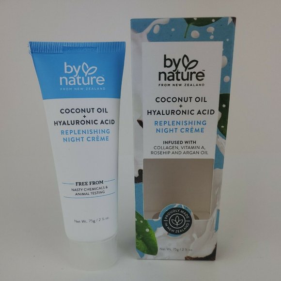 By Nature Other - By Nature from New Zealand Replenishing Night Creme Coconut Oil Hyaluronic Acid